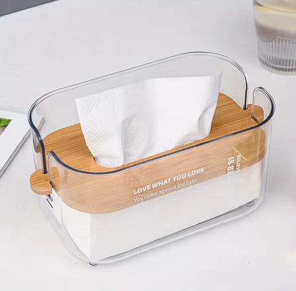 Acrylic multifunctional serviette holder
