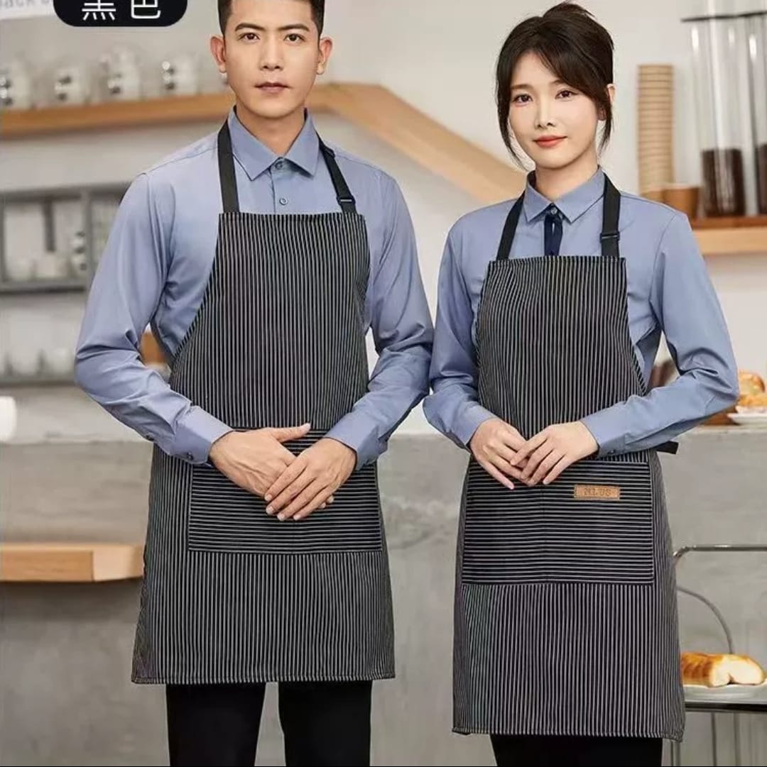 Stripped kitchen aprons