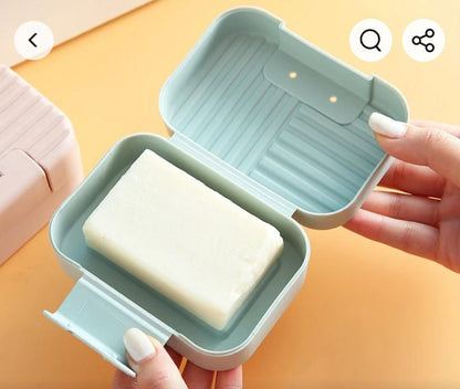 Portable travel soap holder
