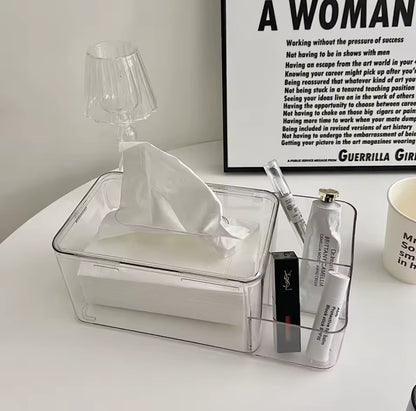 Acrylic partitioned serviette /napkin holder