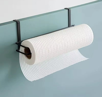 Metallic kitchen paper towel holder