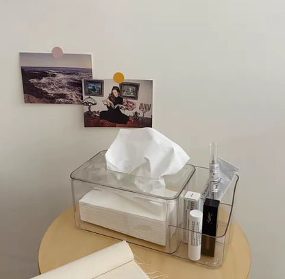 Acrylic partitioned serviette /napkin holder