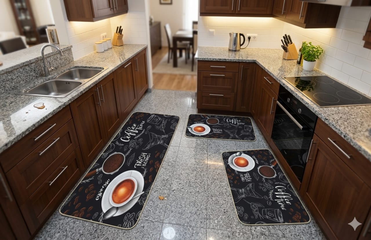 High quality three Pieces kitchen mat 