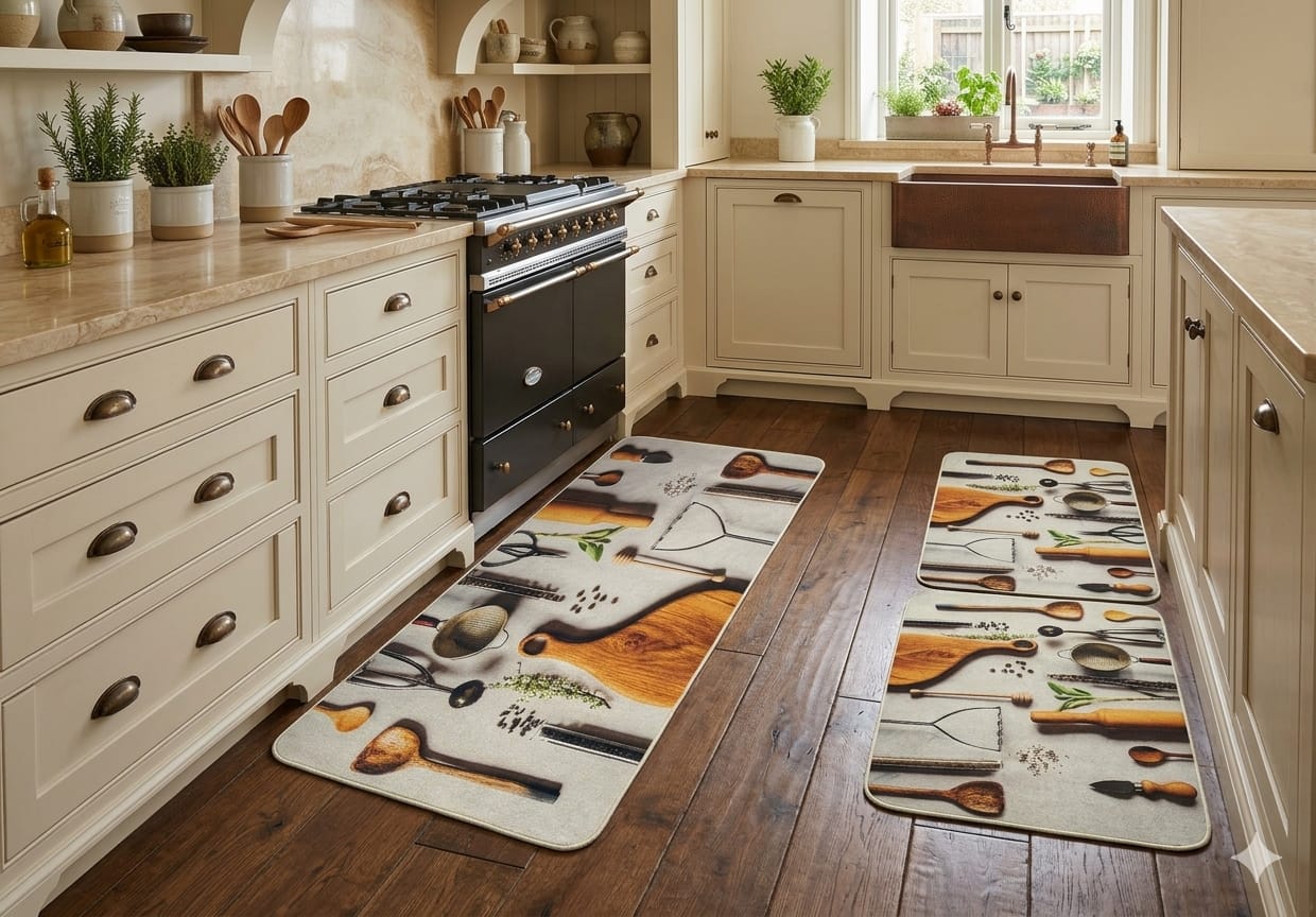 High quality three Pieces kitchen mat 