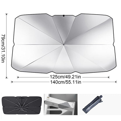 Car dashboard umbrella sunvisor windscreen cover